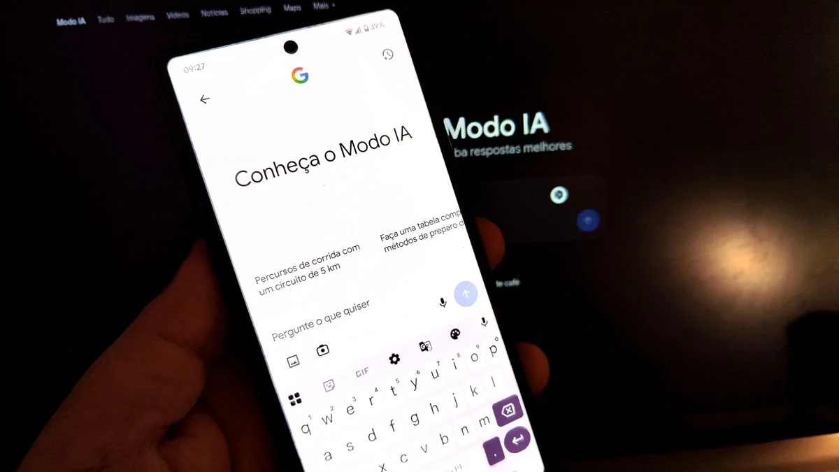 A high-tech digital interface displaying a split screen, one side showing a traditional list of abstract search result bars and the other featuring a glowing, fluid neural network visualization, dark mode aesthetic with vibrant blue accent 