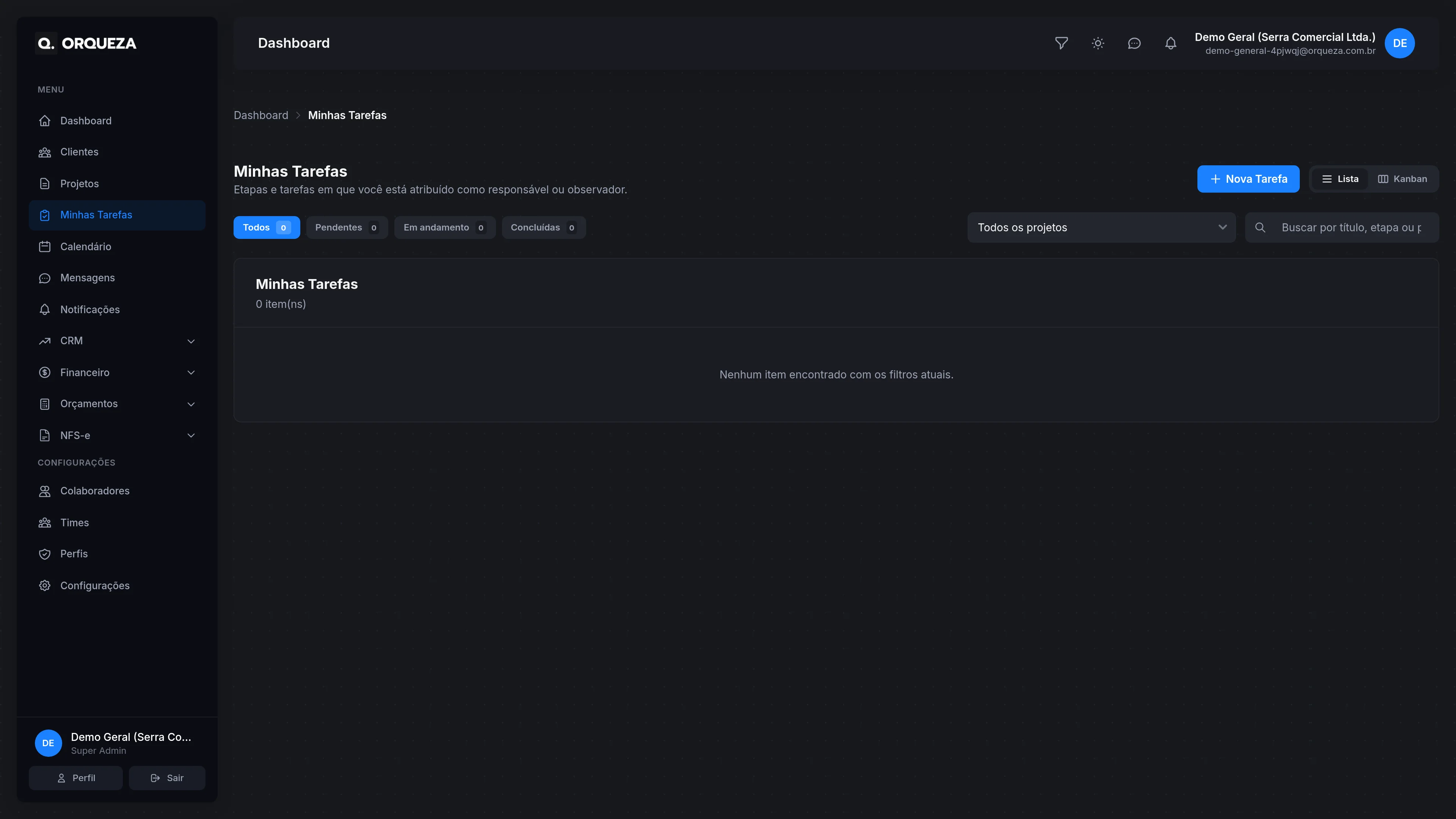 Como configurar dependências de tarefas no Orqueza para otimizar cronogramas